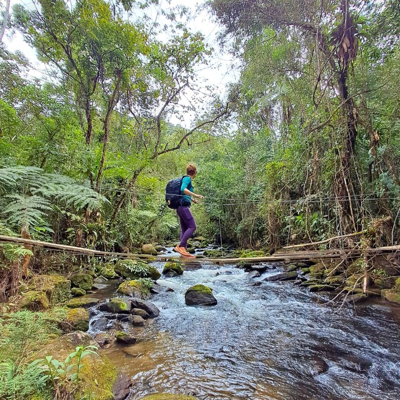 cruzando pontes na trilha do ouro