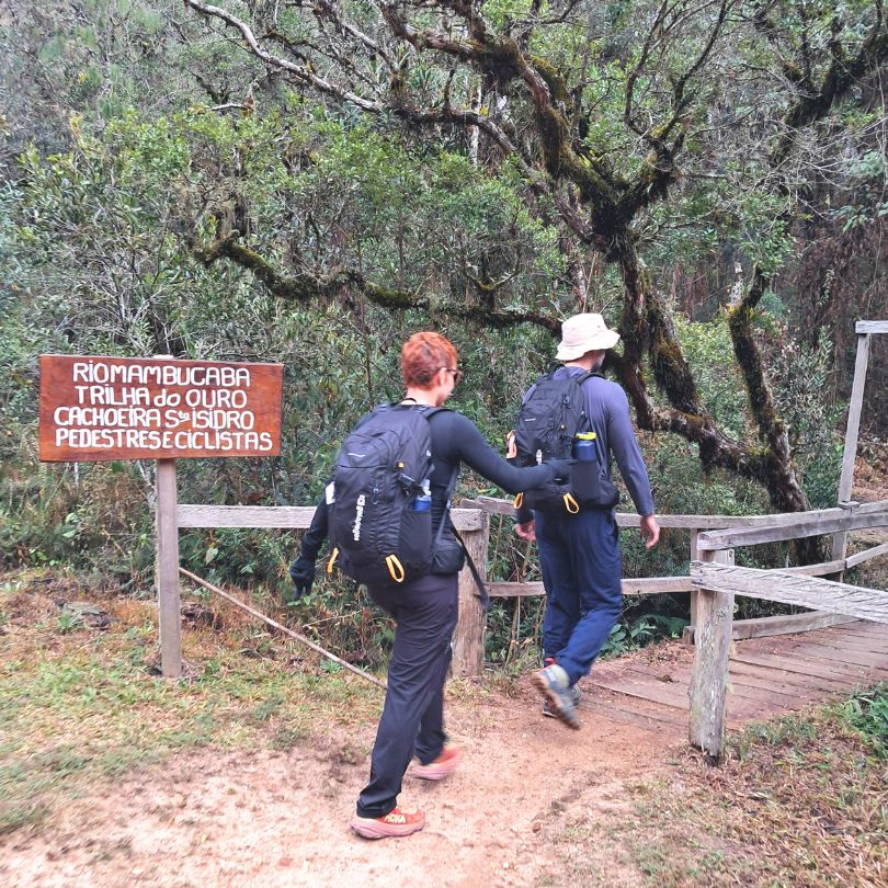 inicio da Trilha do Ouro Barreiro