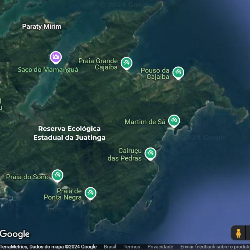 mapa da reserva da juatinga